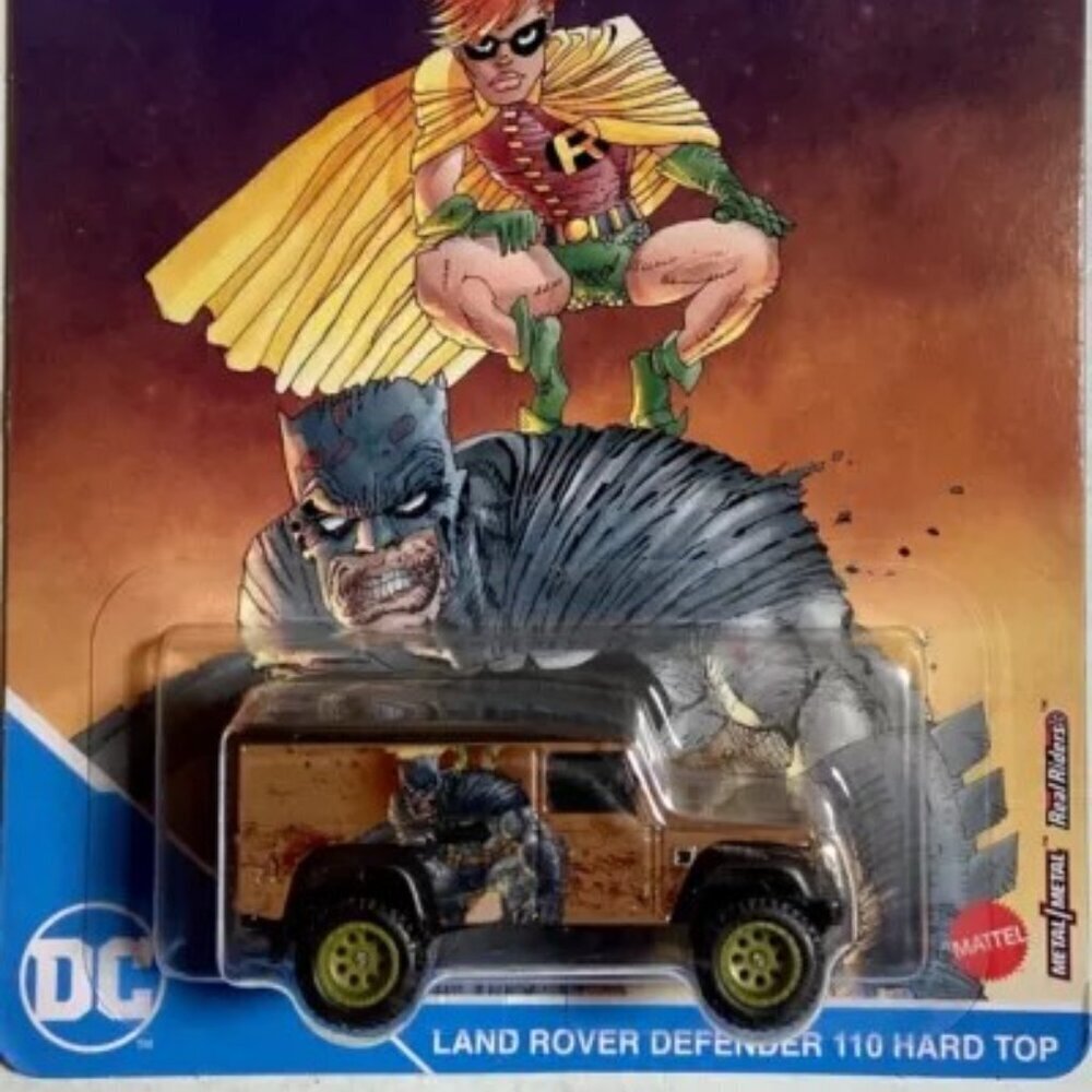 Hot Wheels Land Rover Defender 110 Hard Top Batman DC 3/5‎ Premium Real Riders